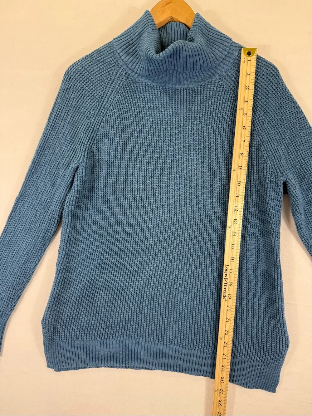 J. Crew Sky Blue Turtleneck Knit Sweater